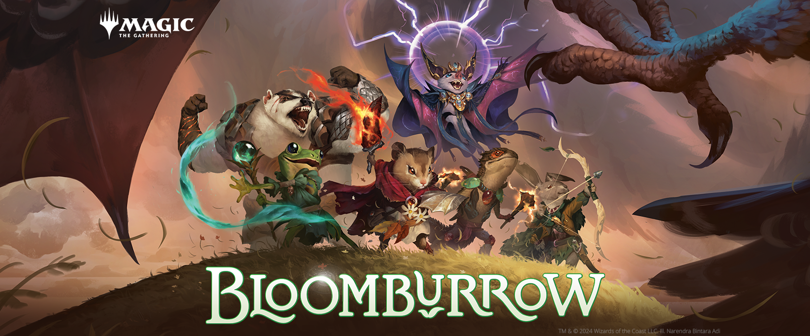 Promo Pack: Bloomburrow (Magic the Gathering) — official Wizards banner