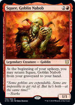 Squee, Goblin Nabob (Commander 2019) Light Play