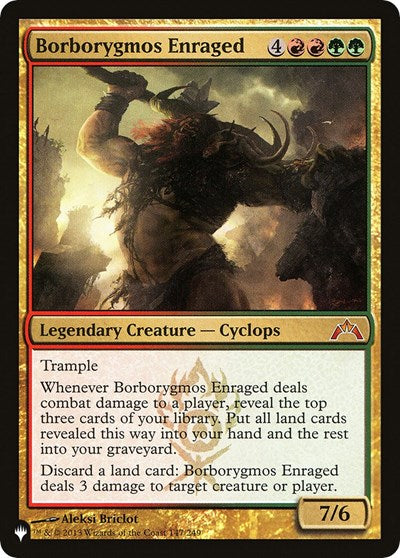 Borborygmos Enraged (The List) Light Play