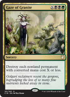 Gaze of Granite (Commander 2018) Light Play