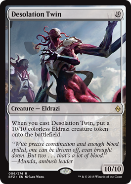 Desolation Twin (Battle for Zendikar) Light Play