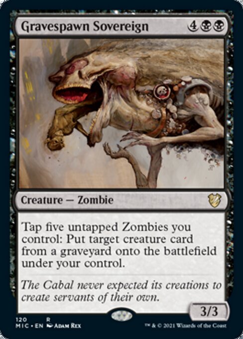 Gravespawn Sovereign (Commander 2021 Midnight Hunt) Light Play