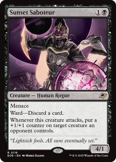 Sunset Saboteur (Promo Pack: Edge of Eternities) Near Mint