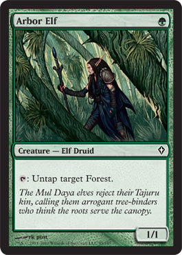 Arbor Elf (Worldwake) Light Play