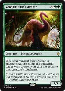 Verdant Sun's Avatar (Ixalan) Light Play