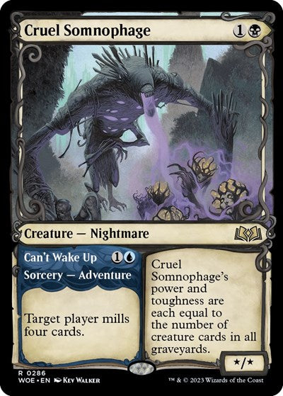 Cruel Somnophage (Showcase) (Wilds of Eldraine) Near Mint Foil