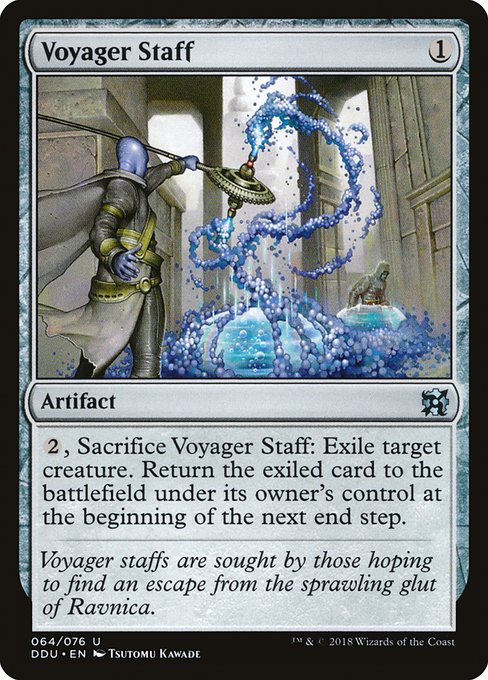 Voyager Staff (Duel Decks: Elves vs Inventors) Light Play