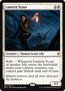 Lantern Scout (Battle for Zendikar) Light Play Foil