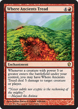 Where Ancients Tread (Commander 2013 Edition) Light Play