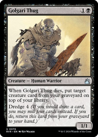 Golgari Thug (Ravnica Remastered) Light Play