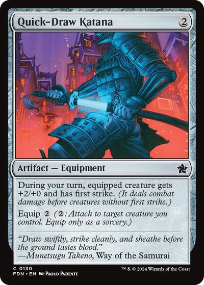 Quick-Draw Katana (Foundations) Light Play Foil