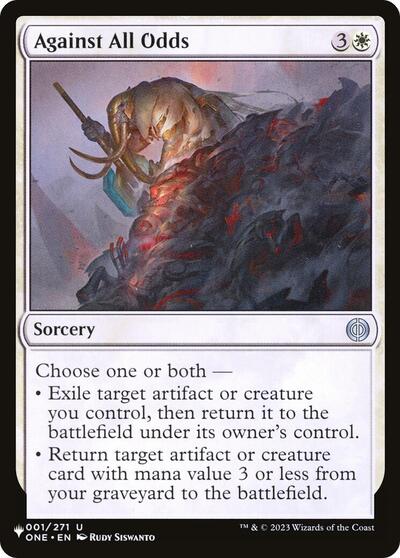 Against All Odds (The List) Near Mint