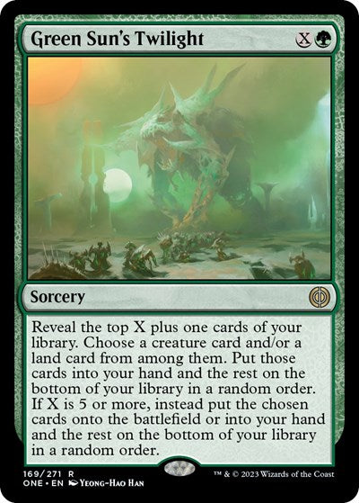 Green Sun's Twilight (Phyrexia: All Will Be One) Light Play