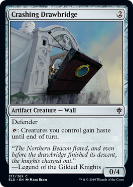 Crashing Drawbridge (Throne of Eldraine) Light Play Foil