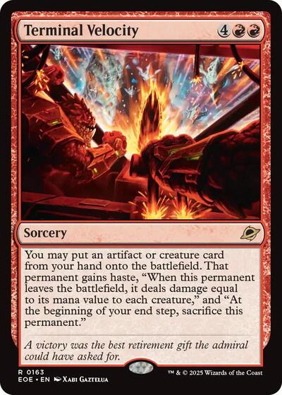 Terminal Velocity (Edge of Eternities) Near Mint Foil