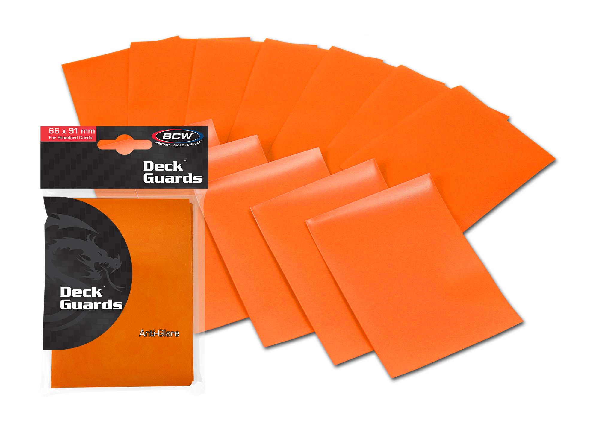 BCW Deck Guard - Double Matte - Orange (50 ct)