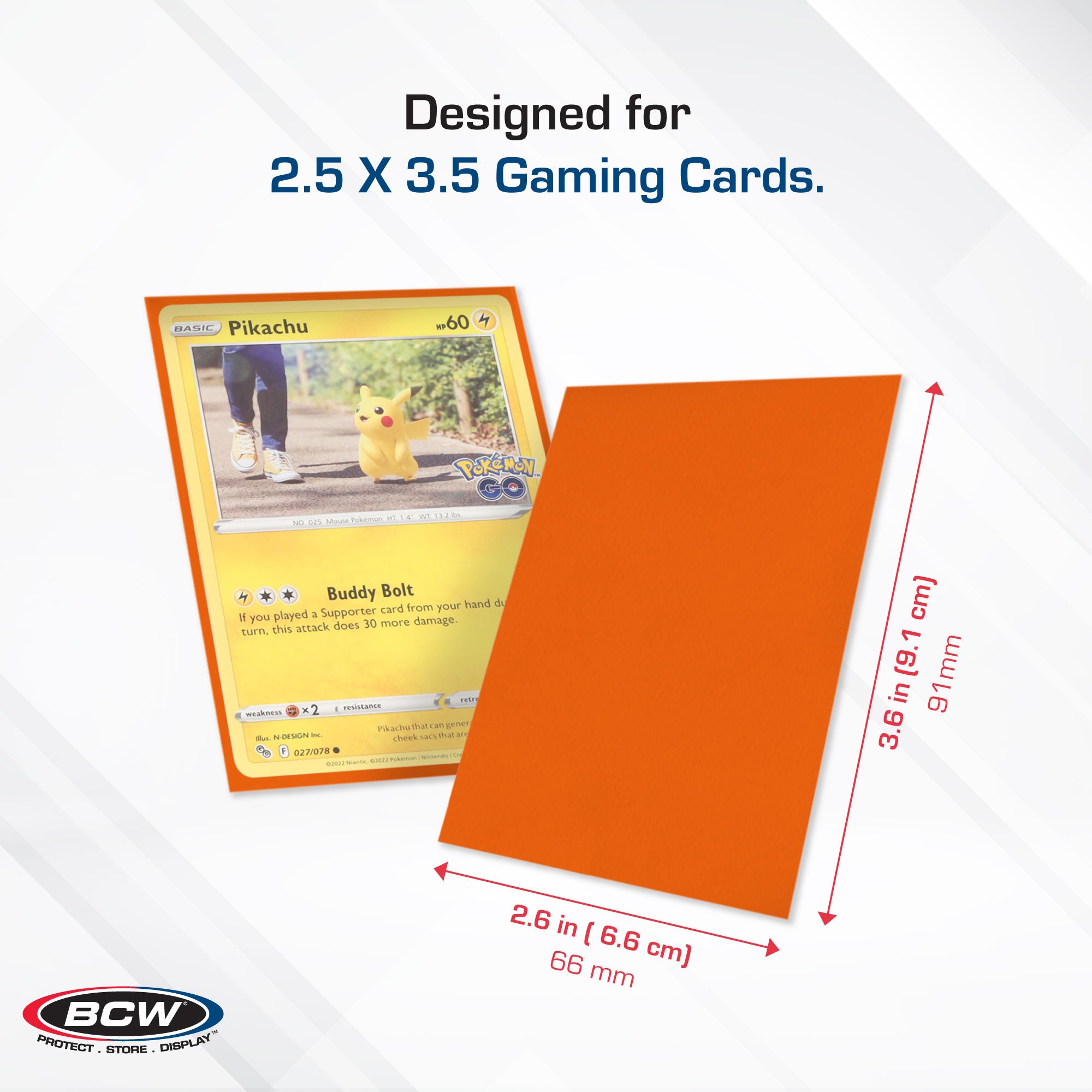 BCW Deck Guard - Double Matte - Orange (50 ct)