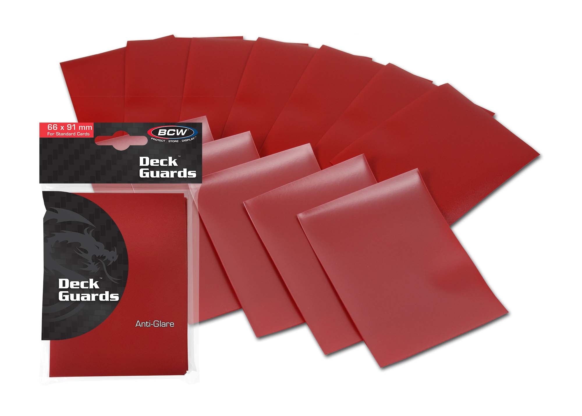 BCW Deck Guard - Double Matte - Red (50 ct)