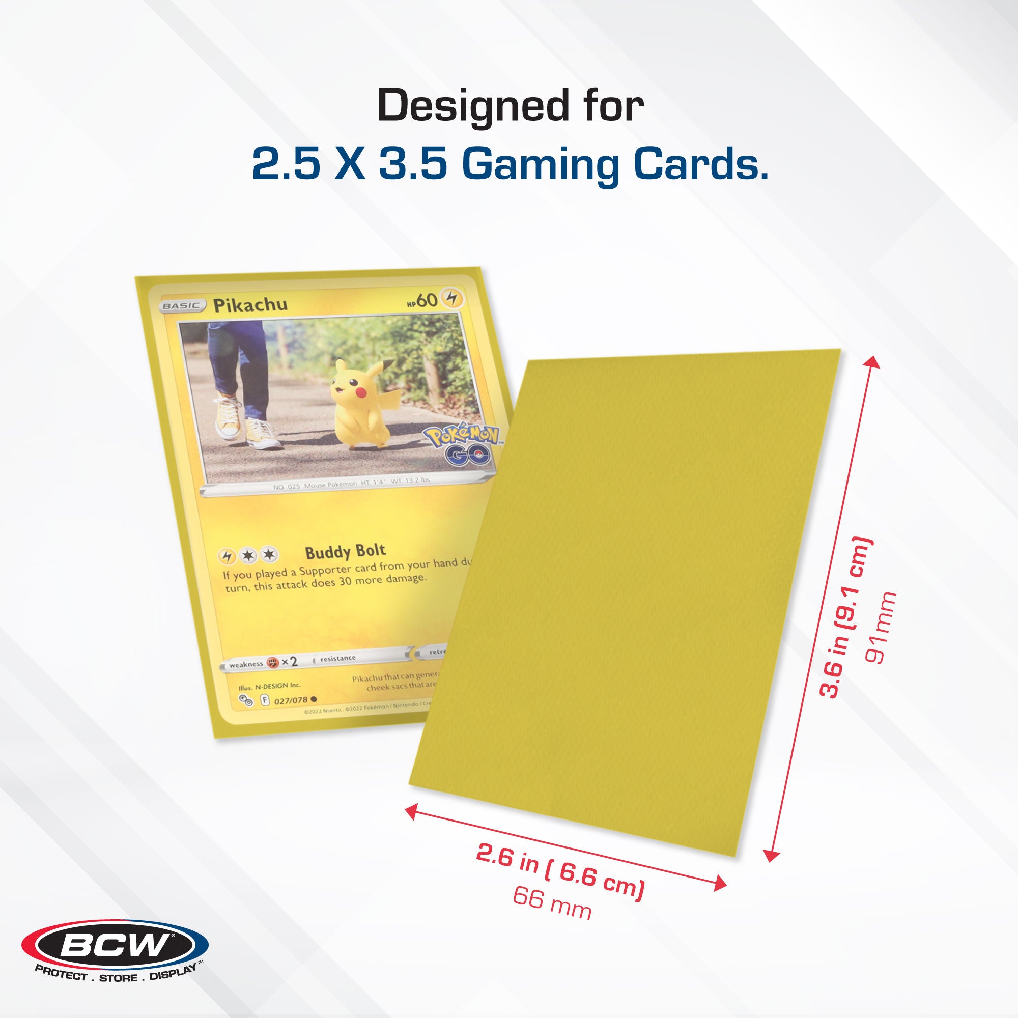 BCW Deck Guard - Double Matte - Yellow (50 ct)