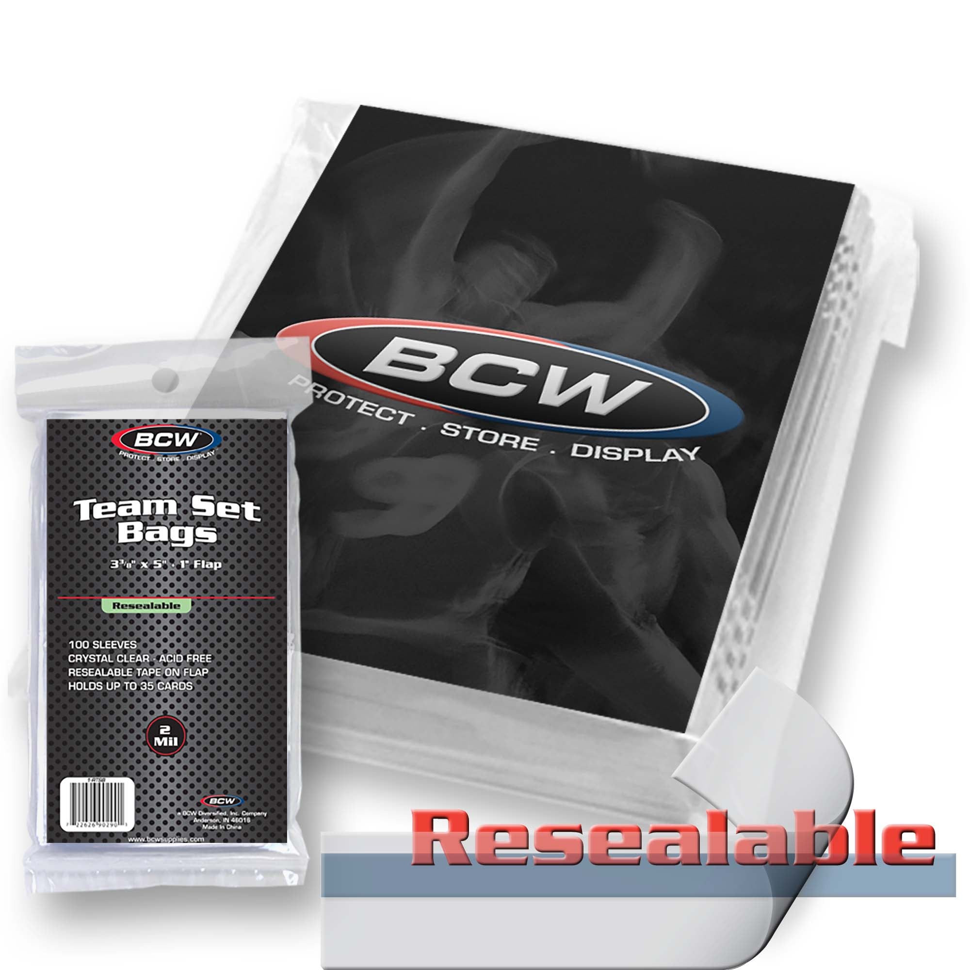 BCW Resealable Team Bags (100 count)