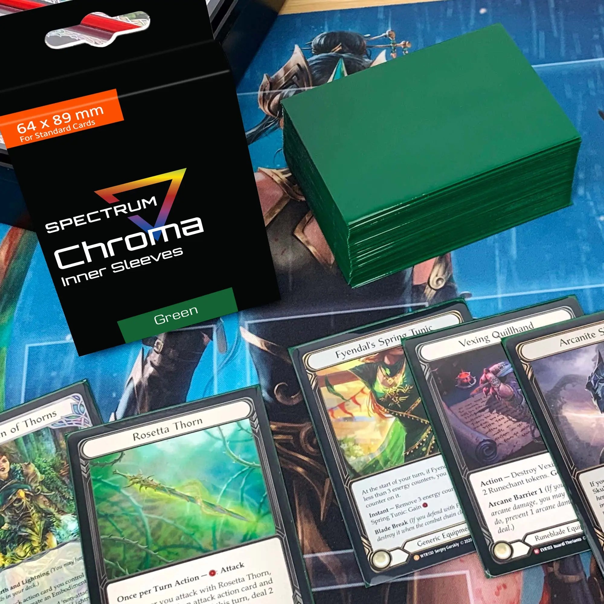 BCW Chroma Inner Sleeves – Green (100 Count) - K&N Gaming LLC