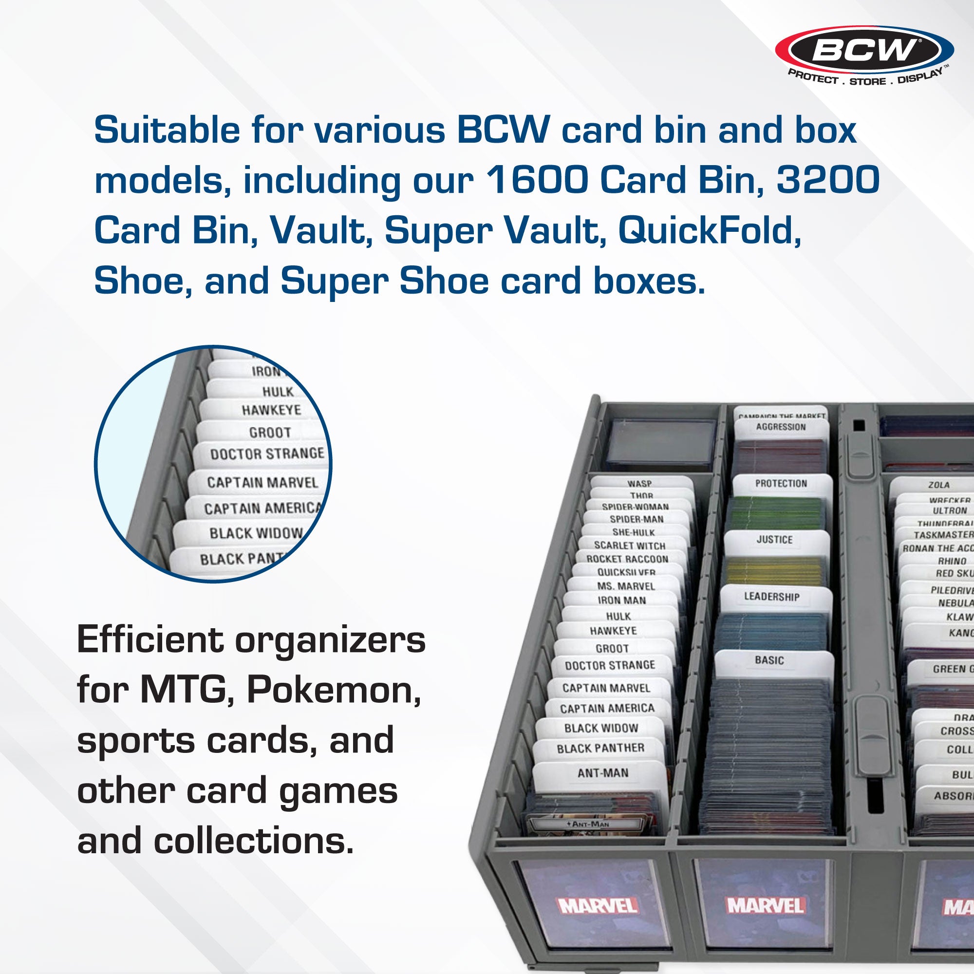 BCW Tall trading Card Dividers (10 ct)
