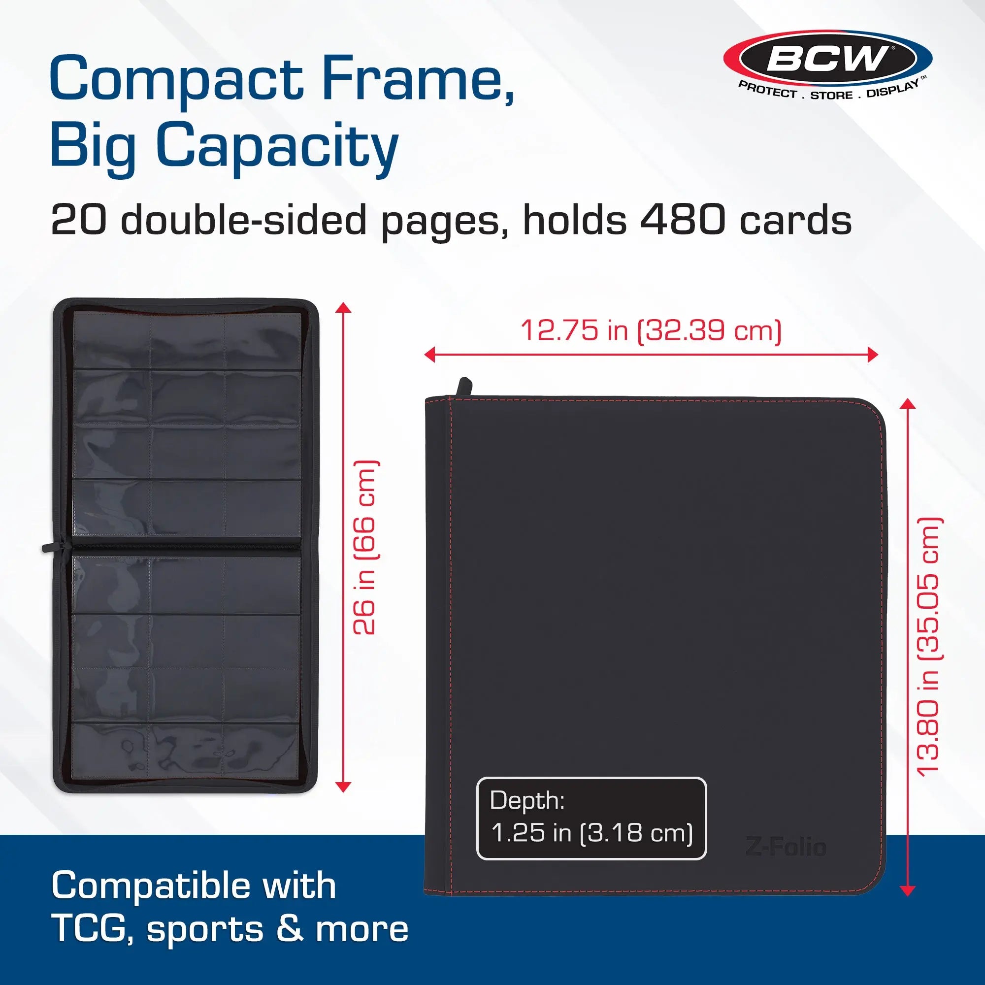 Z-Folio 12-Pocket LX Album - Black - K&N Gaming LLC