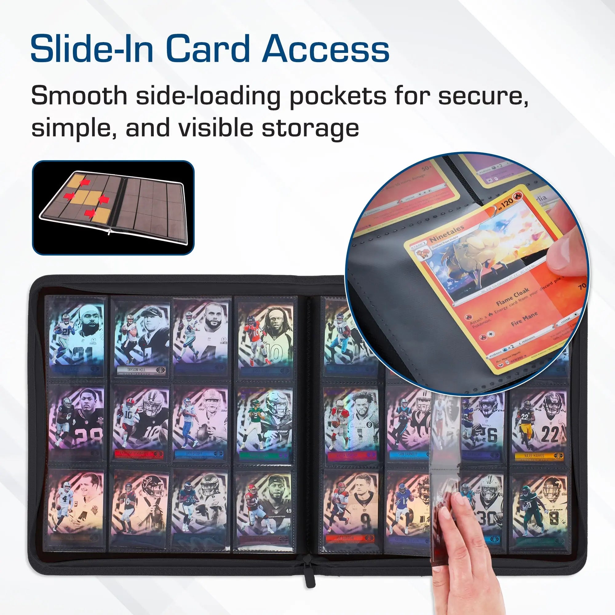 Z-Folio 12-Pocket LX Album - Black - K&N Gaming LLC