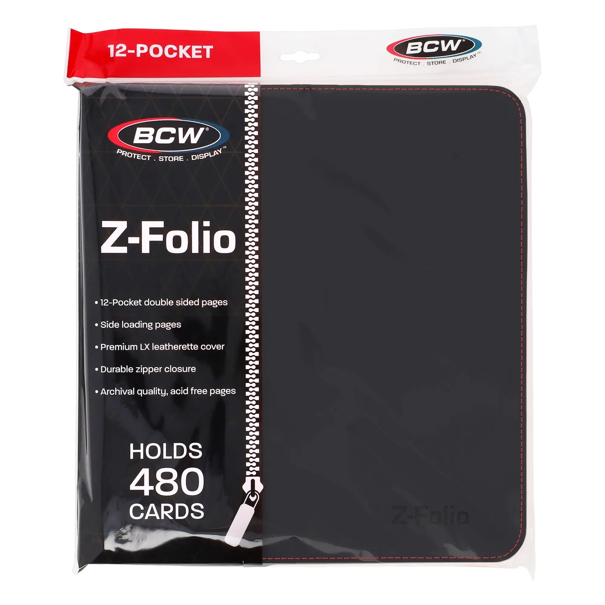 Z-Folio 12-Pocket LX Album - Black - K&N Gaming LLC