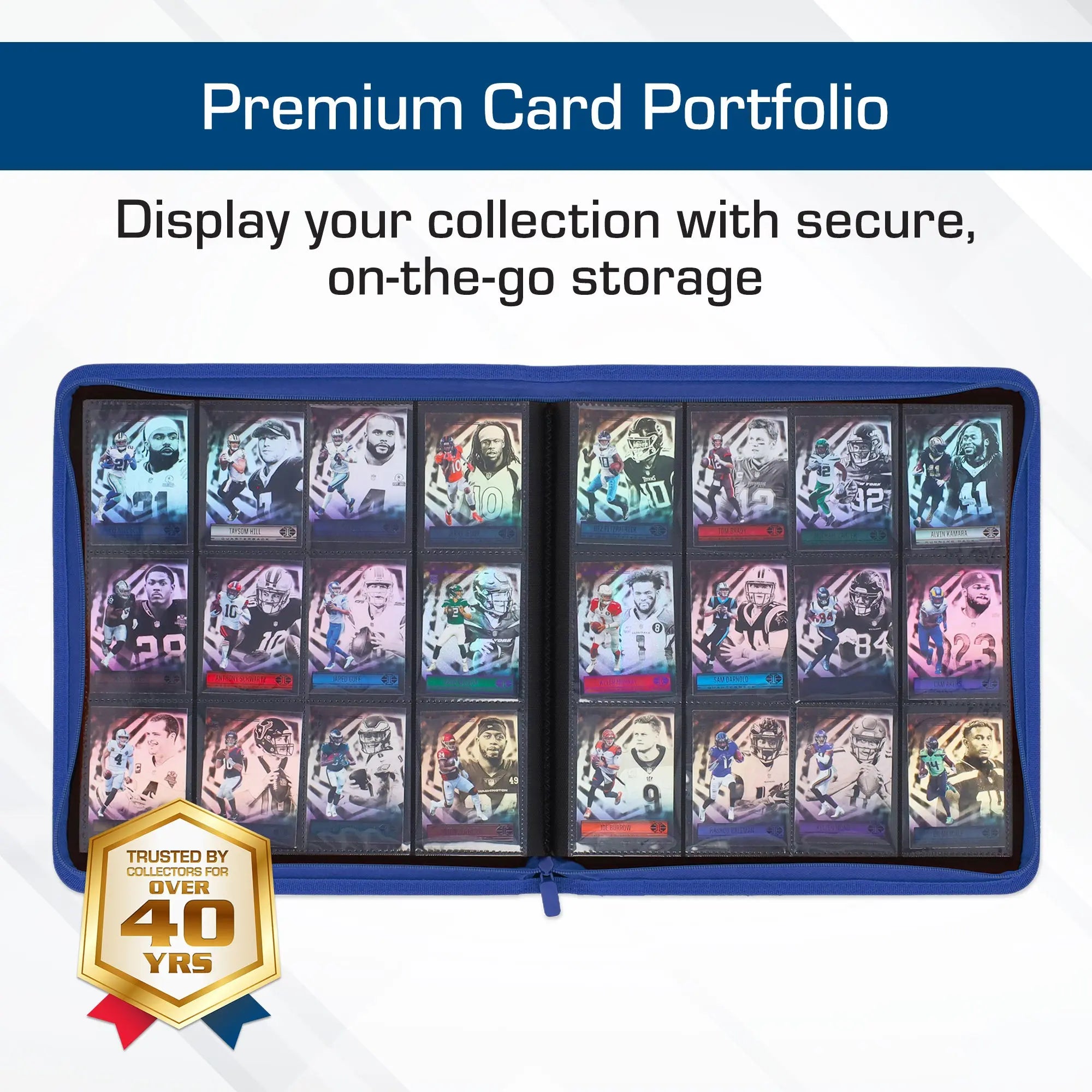 Z-Folio 12-Pocket LX Album - Blue - K&N Gaming LLC