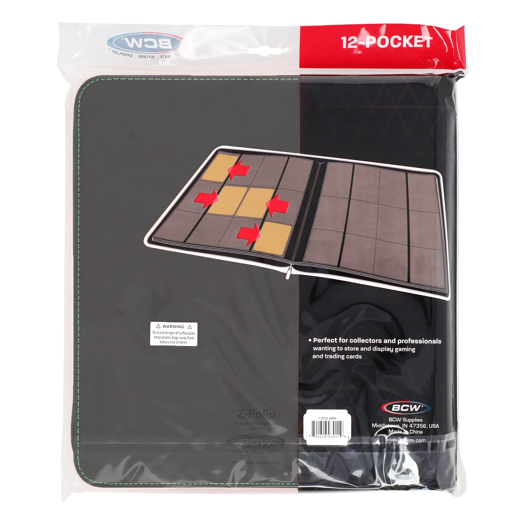 Z-Folio 12-Pocket LX Album - Gray - K&N Gaming LLC