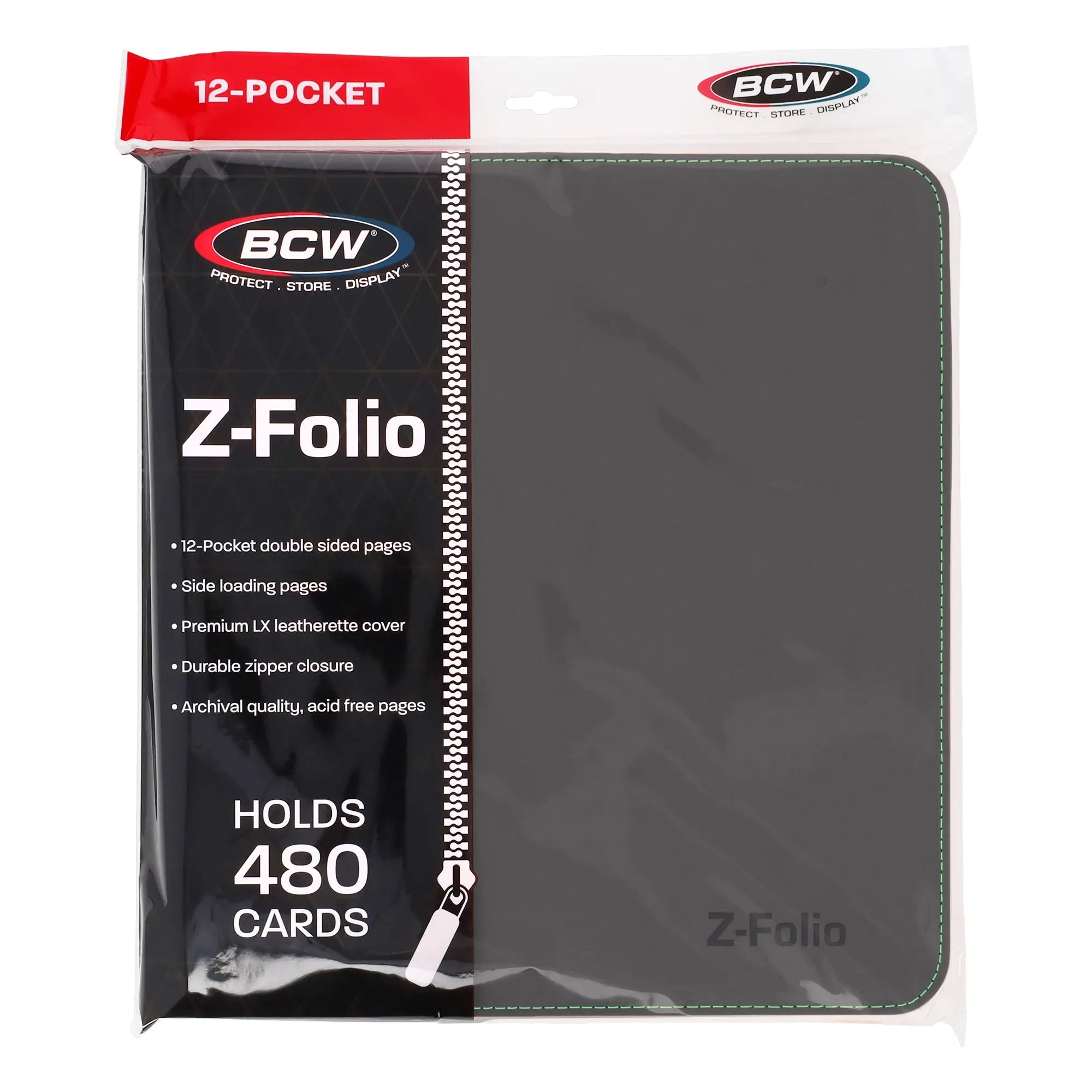 Z-Folio 12-Pocket LX Album - Gray - K&N Gaming LLC