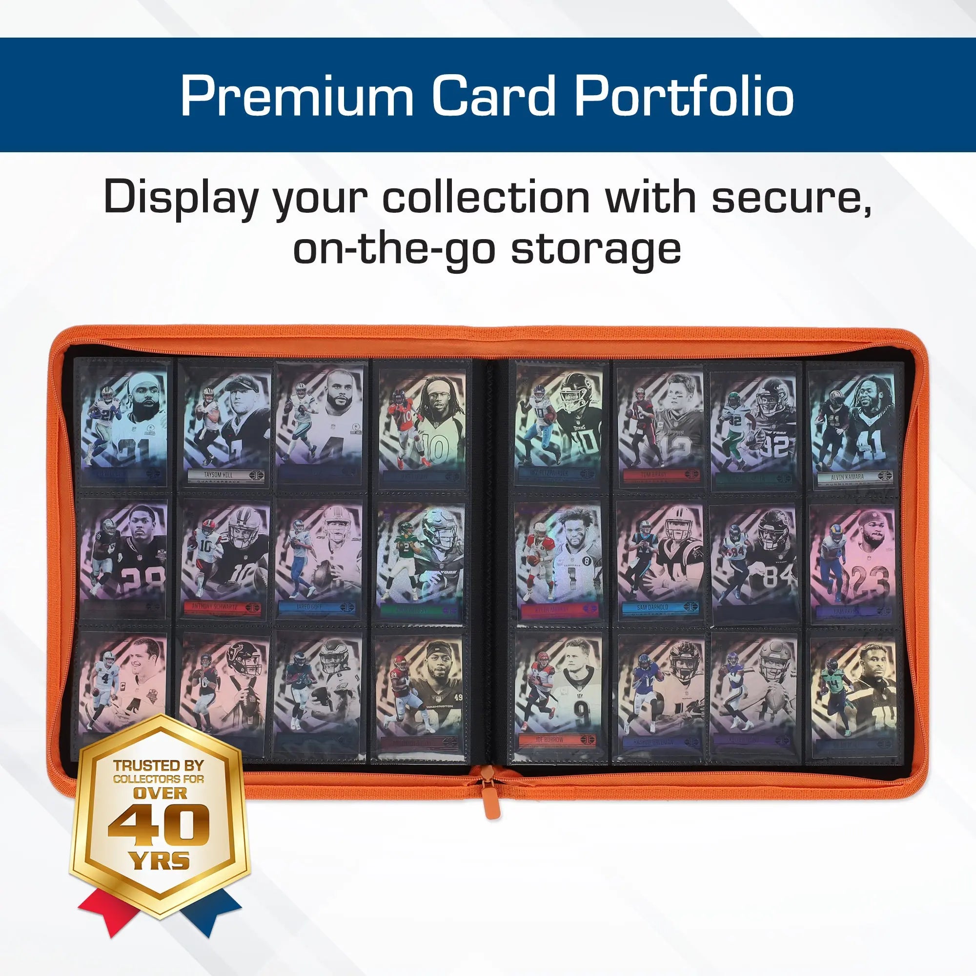 Z-Folio 12-Pocket LX Album - Orange - K&N Gaming LLC