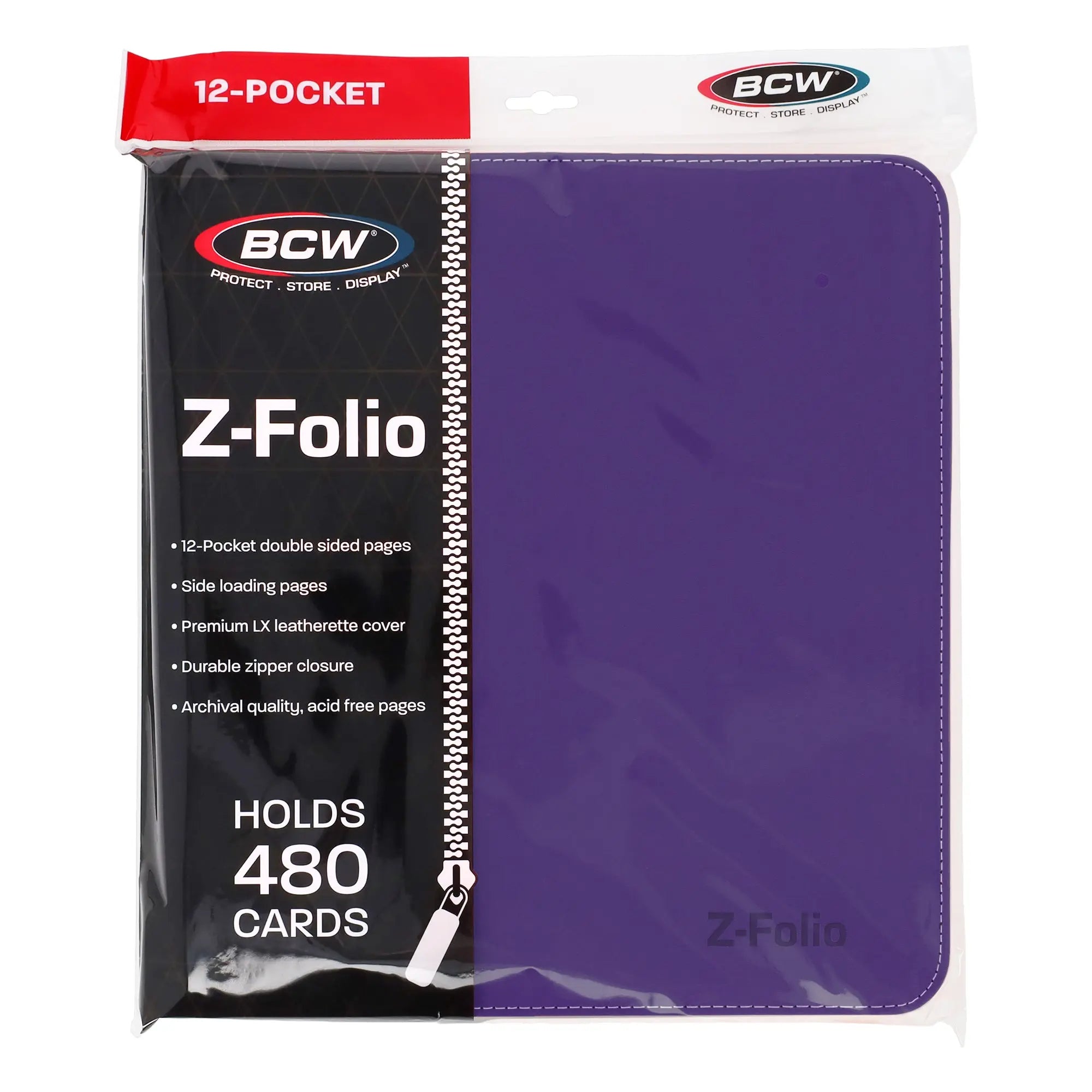 Z-Folio 12-Pocket LX Album - Purple - K&N Gaming LLC