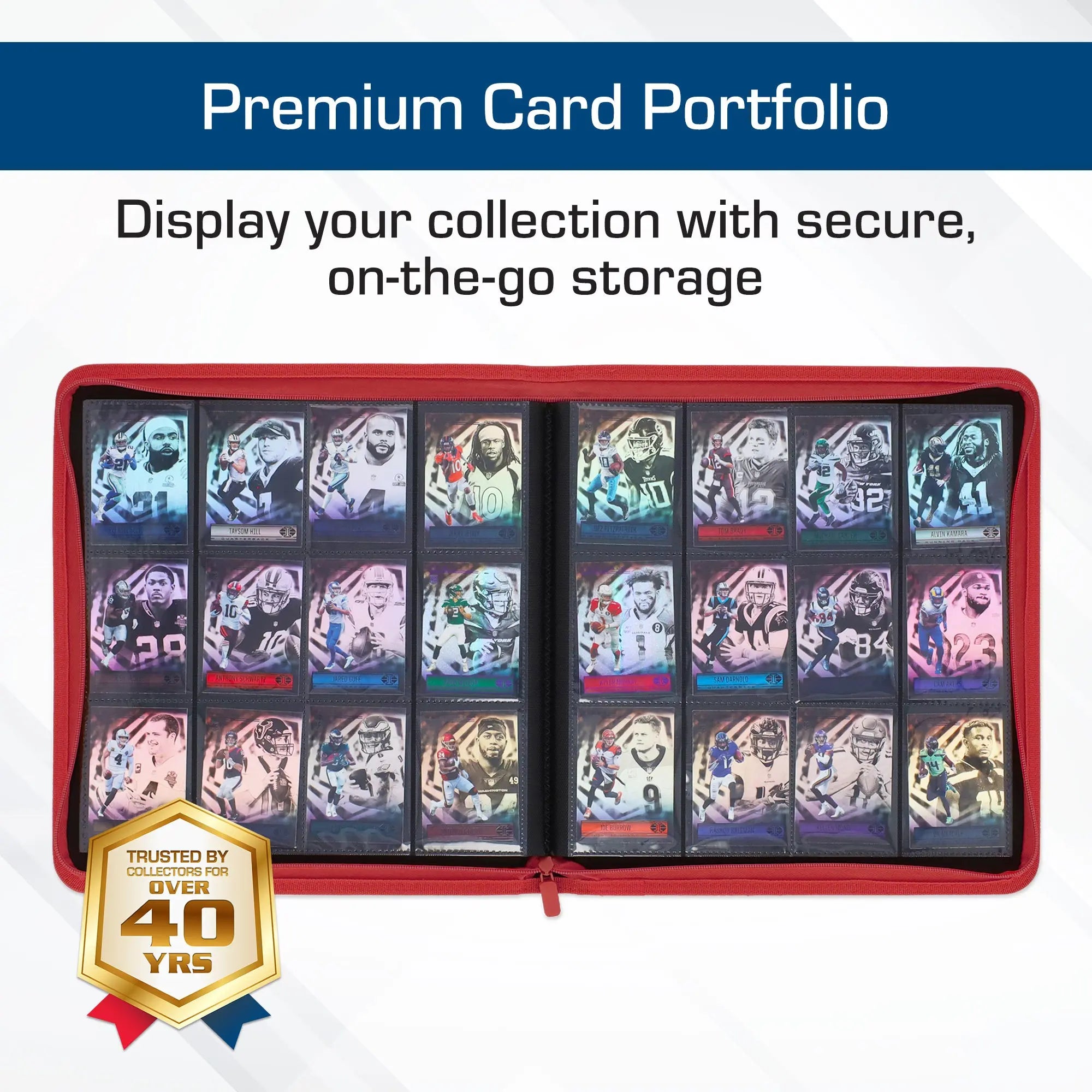 Z-Folio 12-Pocket LX Album - Red - K&N Gaming LLC