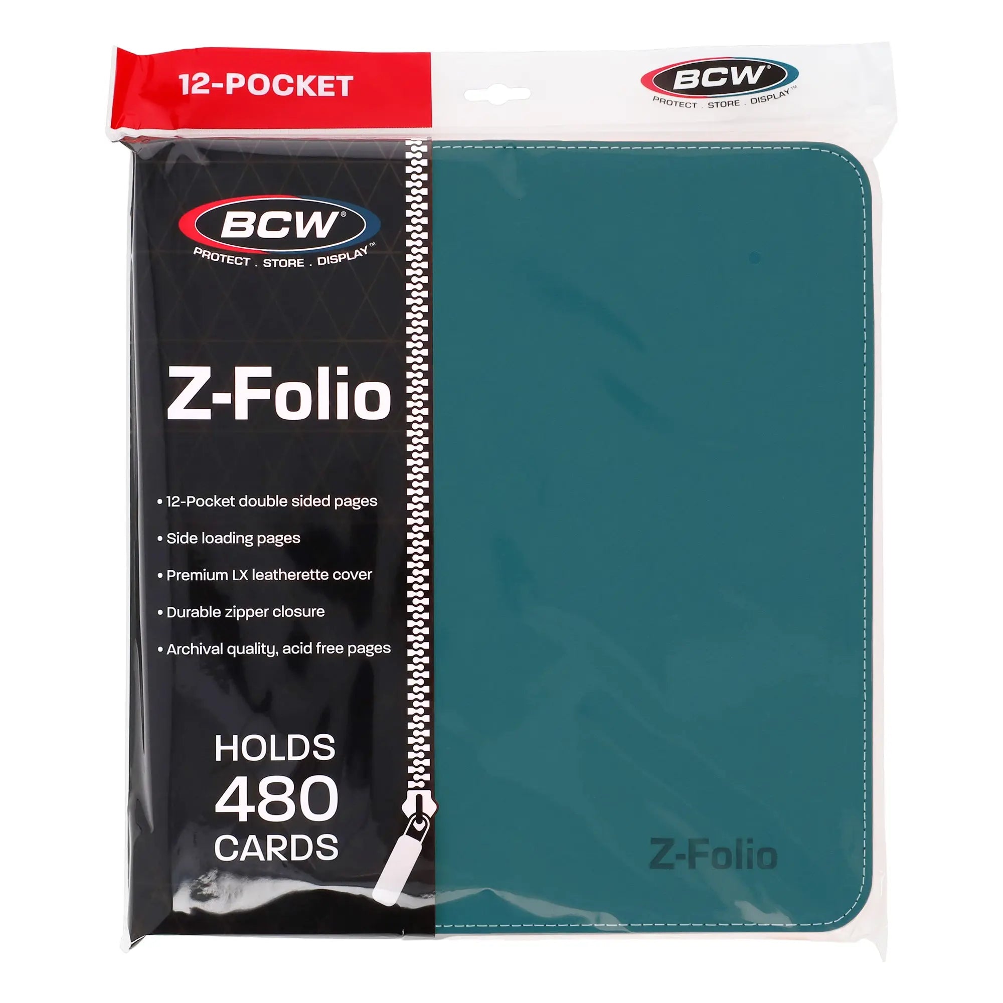 Z-Folio 12-Pocket LX Album - Teal - K&N Gaming LLC