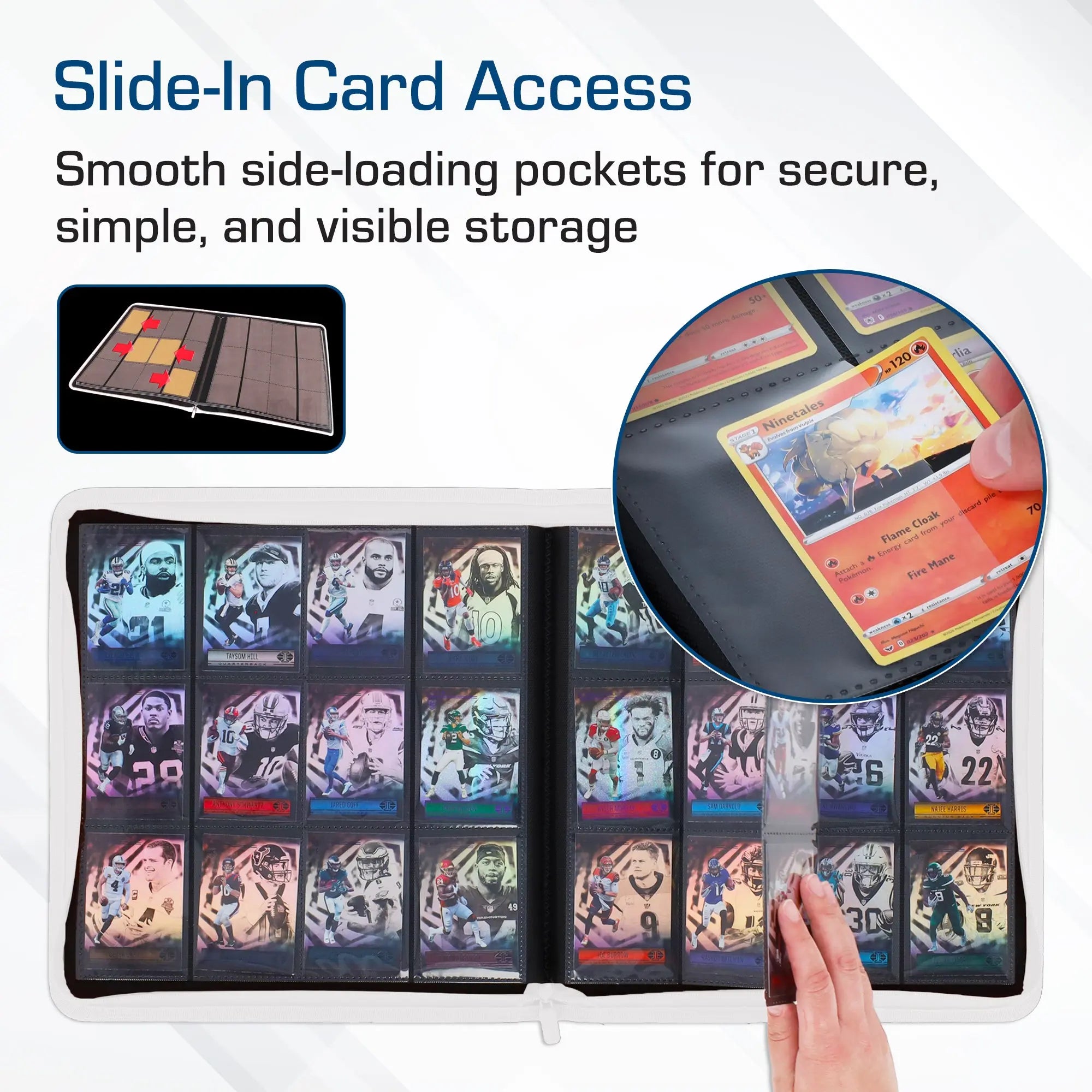 Z-Folio 12-Pocket LX Album - White - K&N Gaming LLC