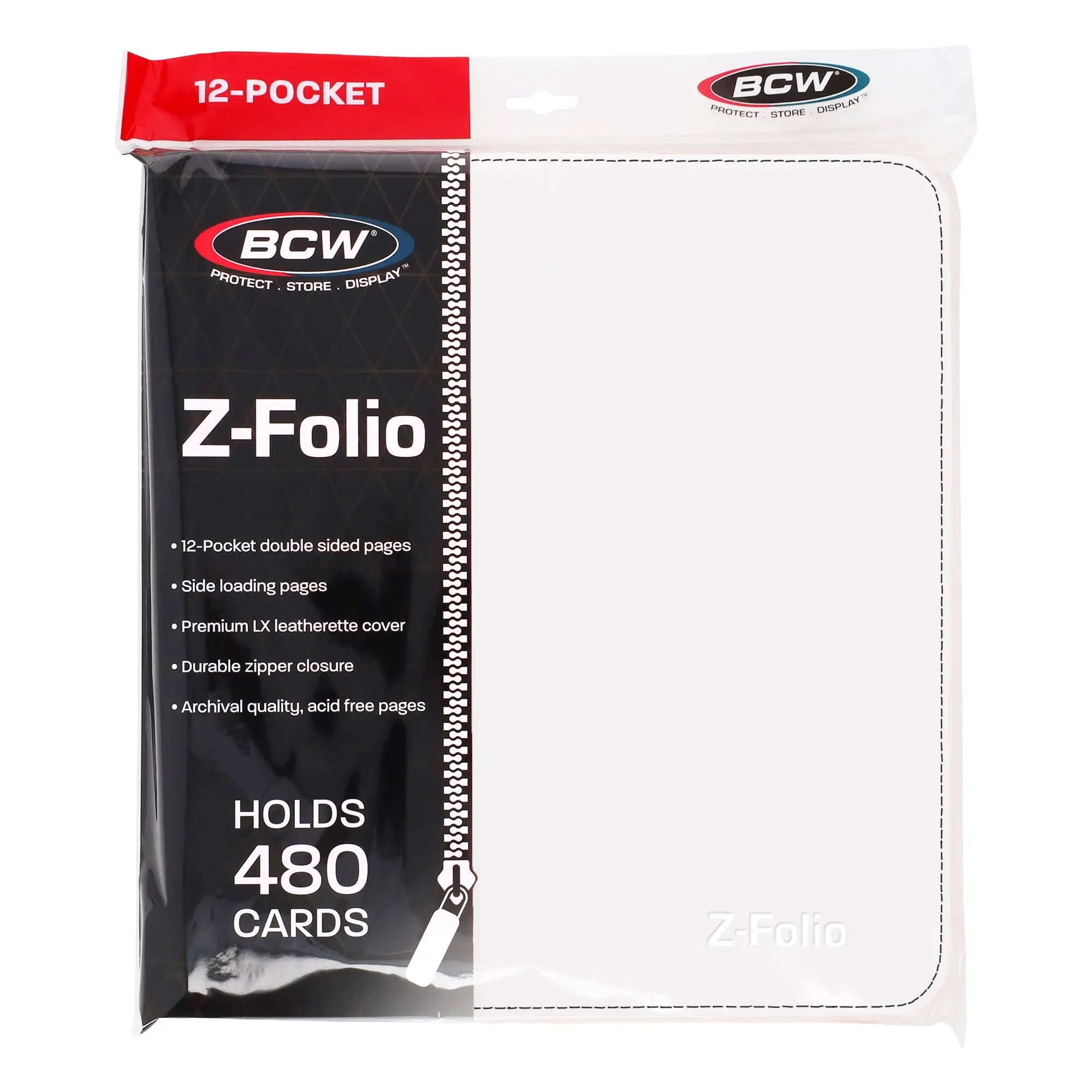 Z-Folio 12-Pocket LX Album - White - K&N Gaming LLC