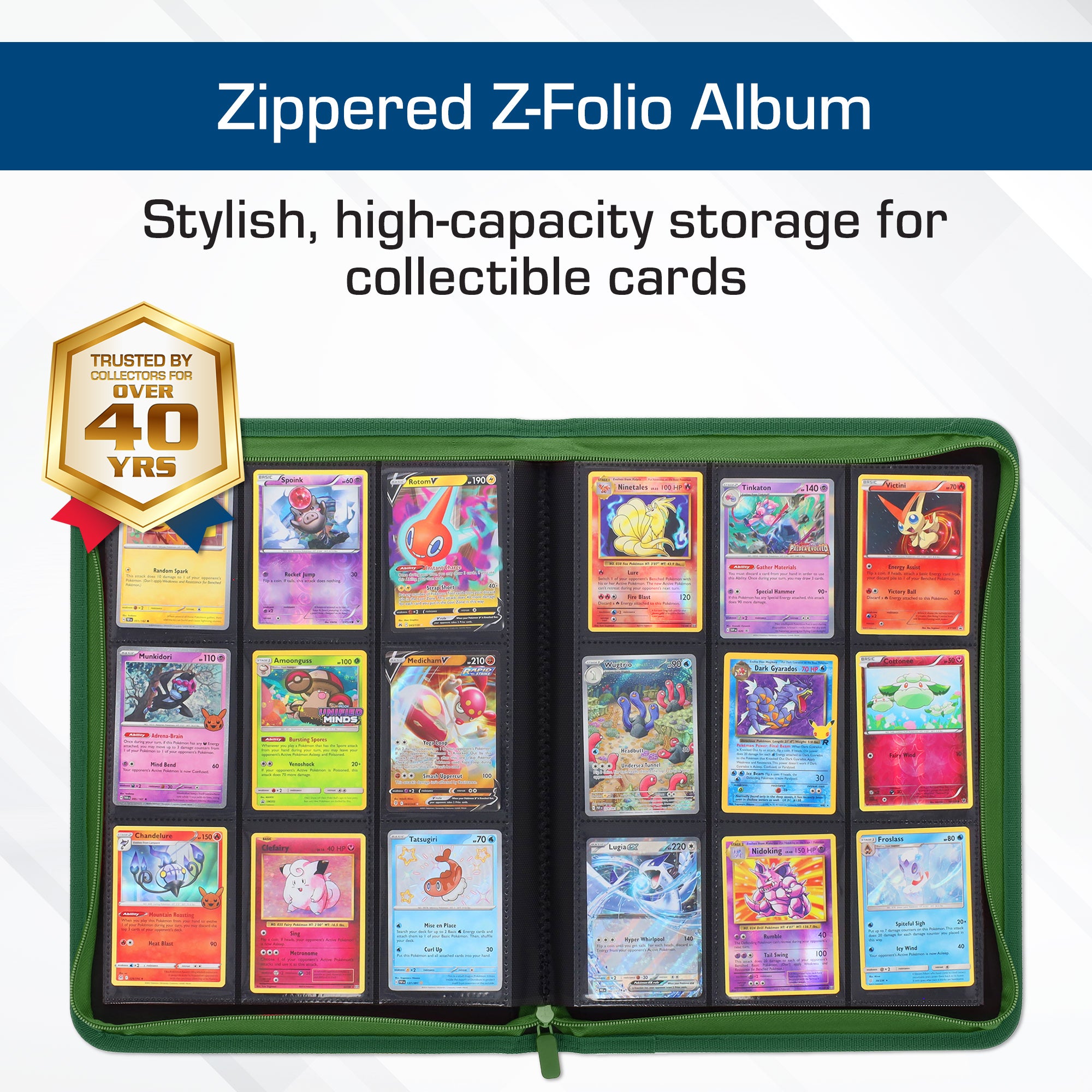 Z-Folio 9-Pocket Album - Green