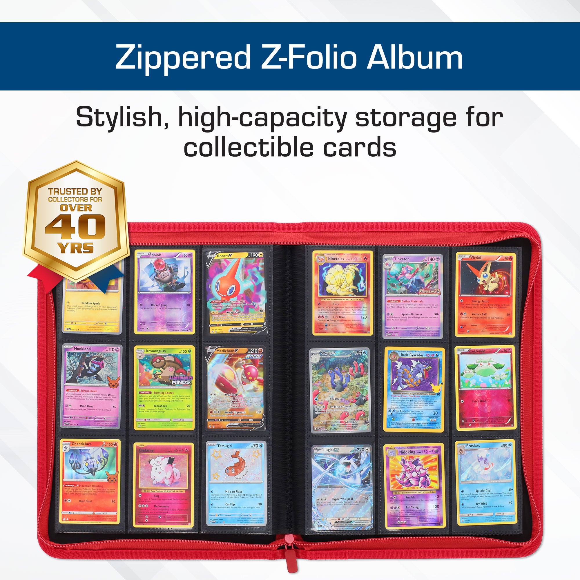 Z-Folio 9-Pocket Album - Red