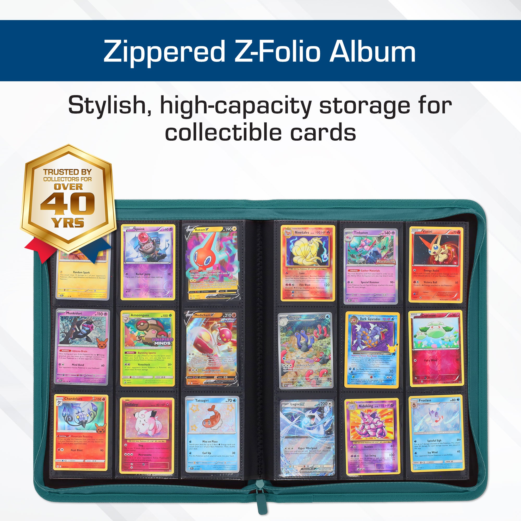 Z-Folio 9-Pocket Album - Teal