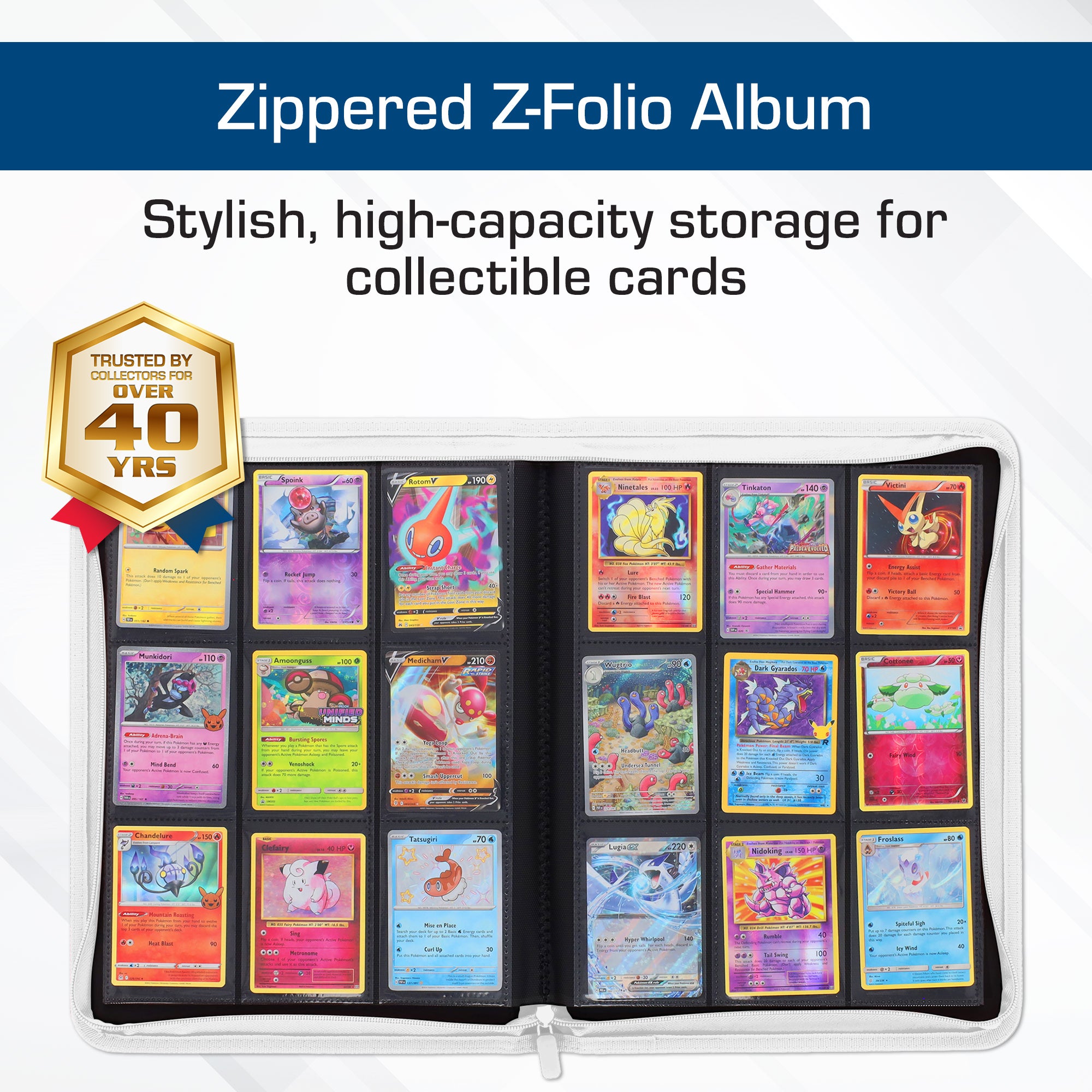 Z-Folio 9-Pocket Album - White