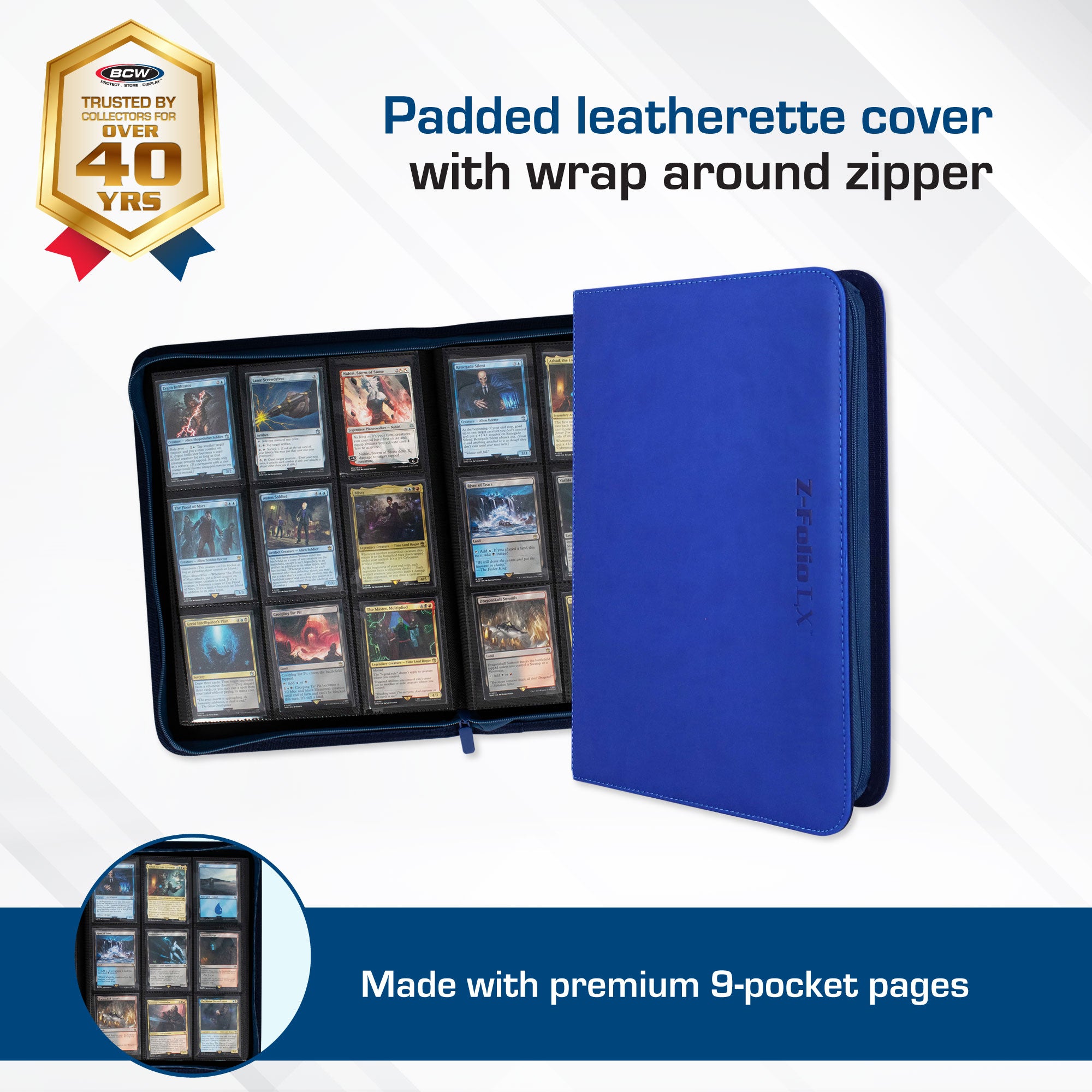 Z-Folio 9-Pocket Album - Blue