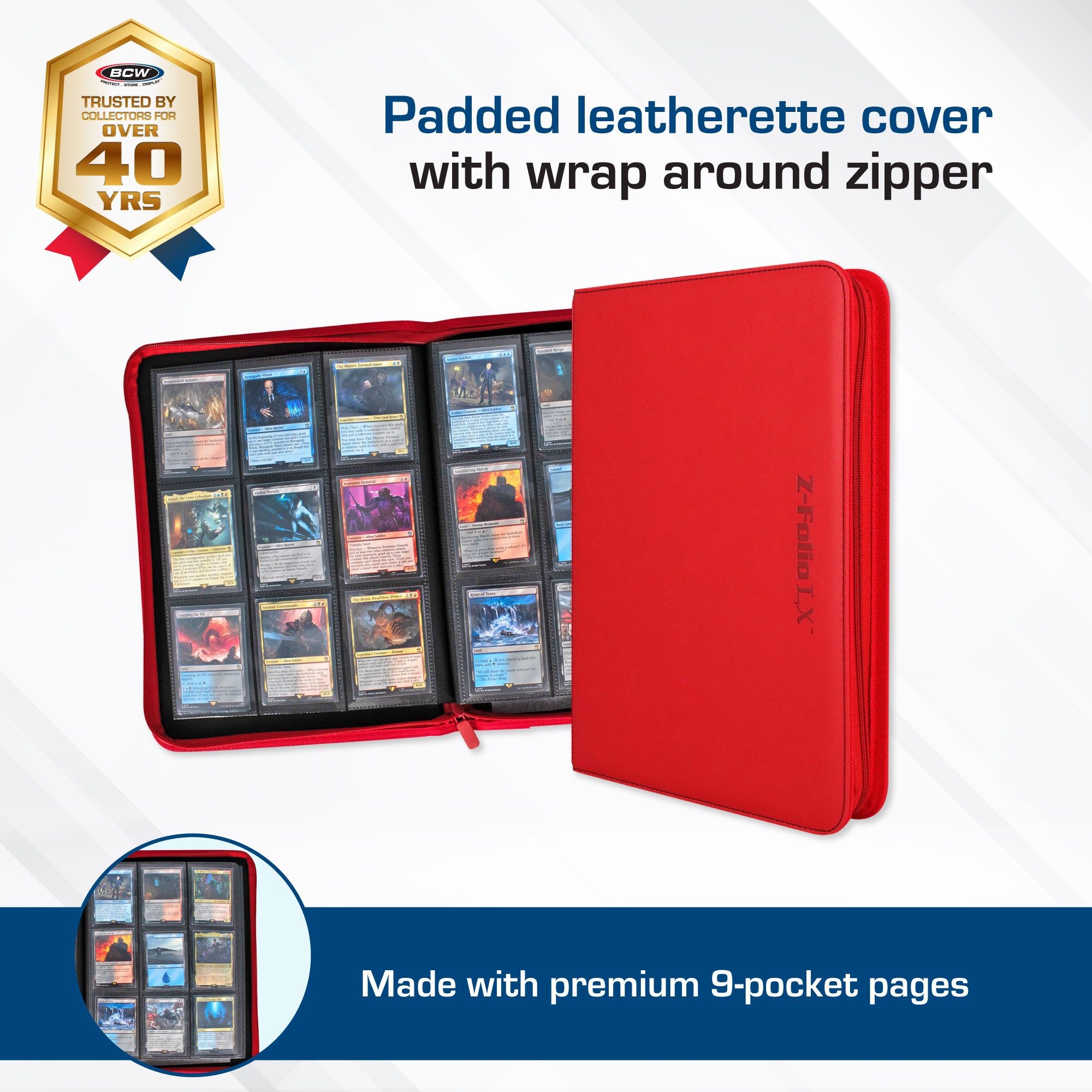 Z-Folio 9-Pocket Album - Red