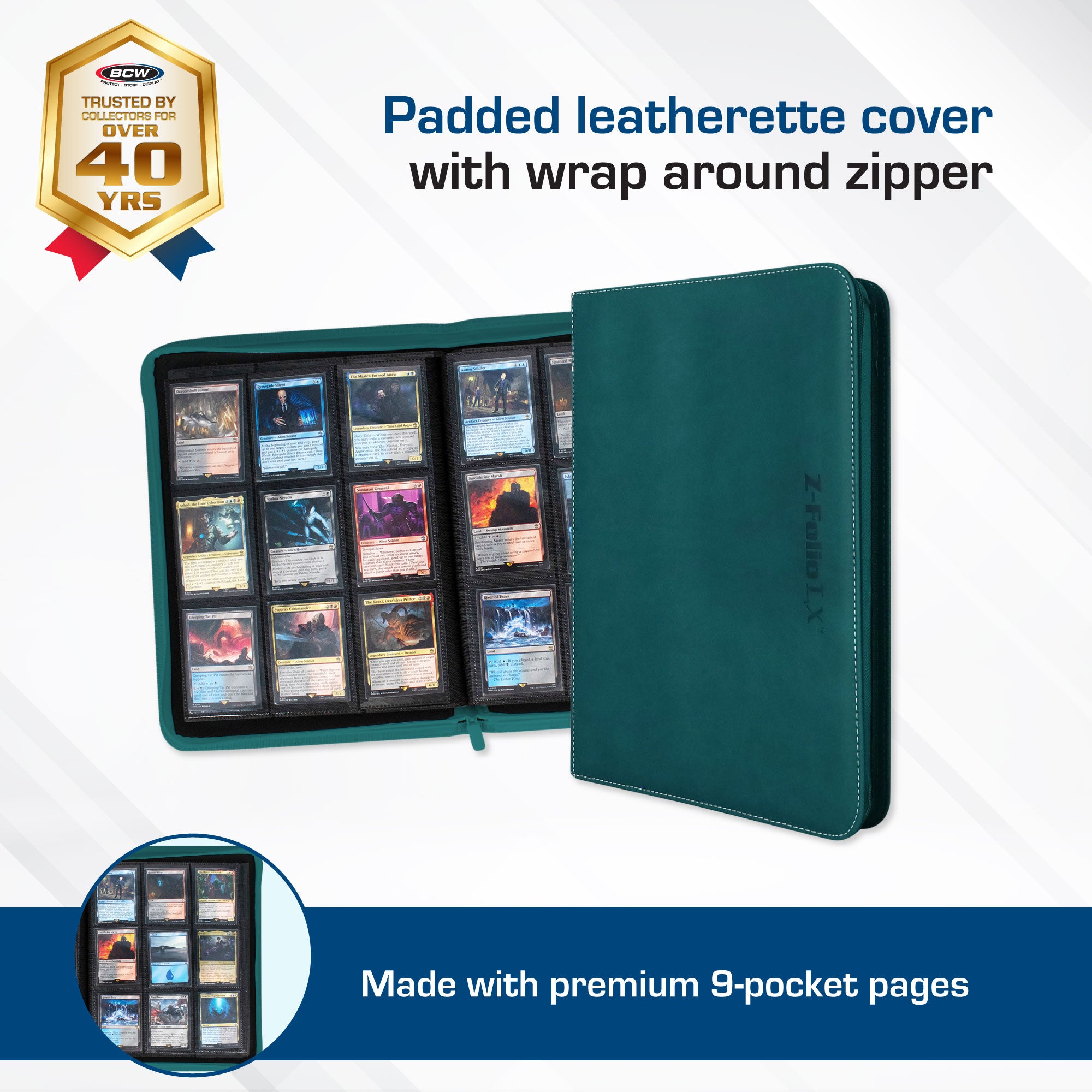 Z-Folio 9-Pocket Album - Teal