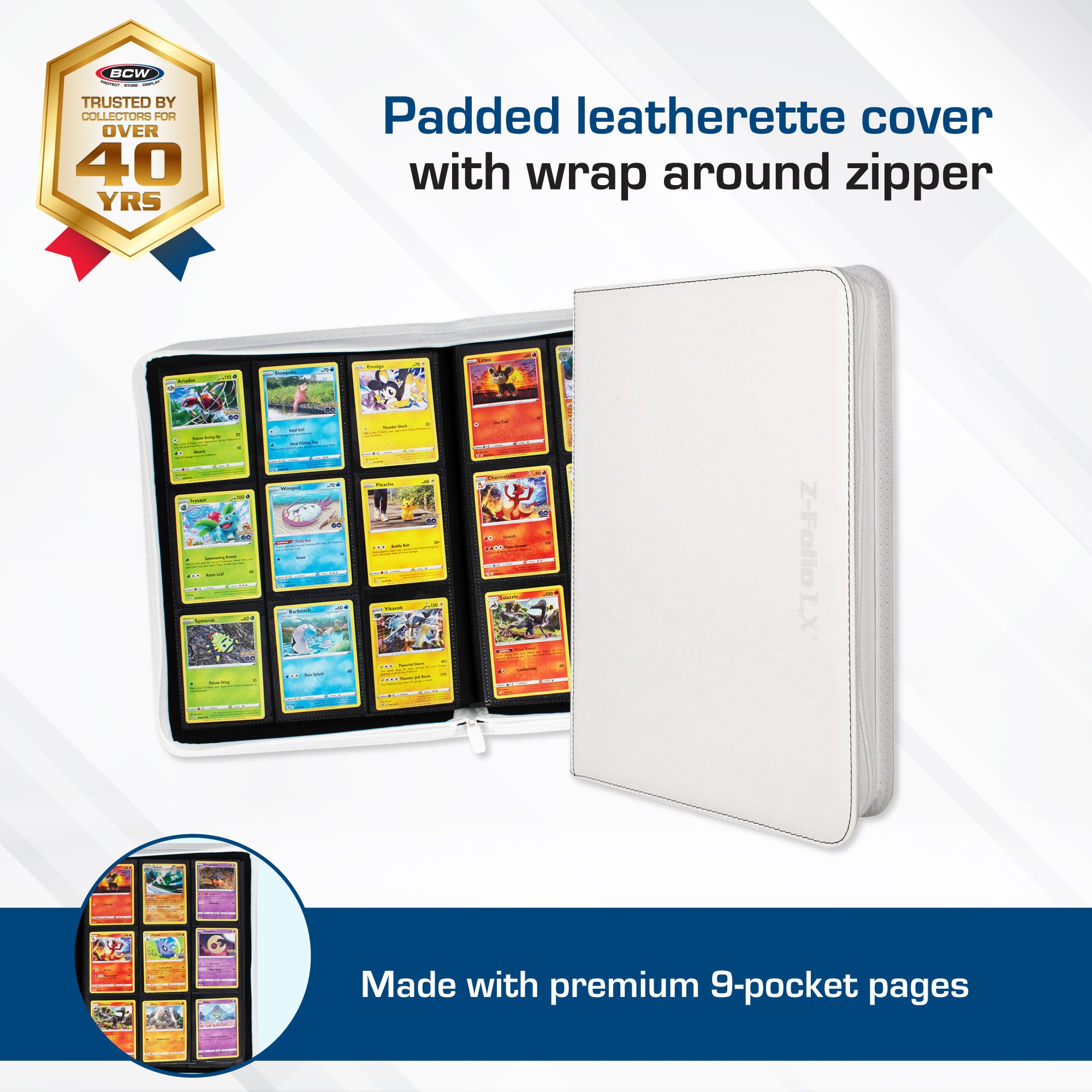 Z-Folio 9-Pocket Album - White