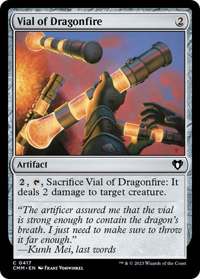 Vial of Dragonfire (Commander Masters) Light Play Foil