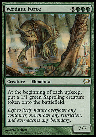 Verdant Force (Planechase) Light Play