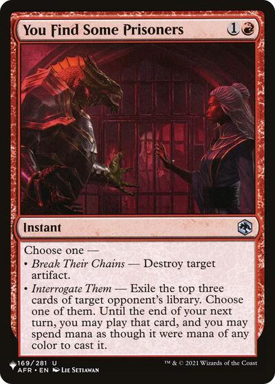 You Find Some Prisoners (The List) Near Mint