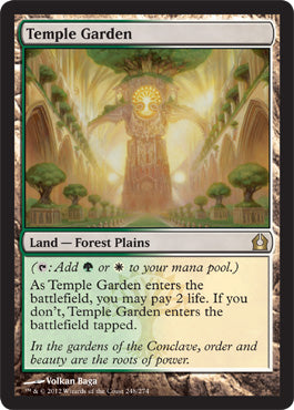 Temple Garden (Return to Ravnica) Light Play Foil